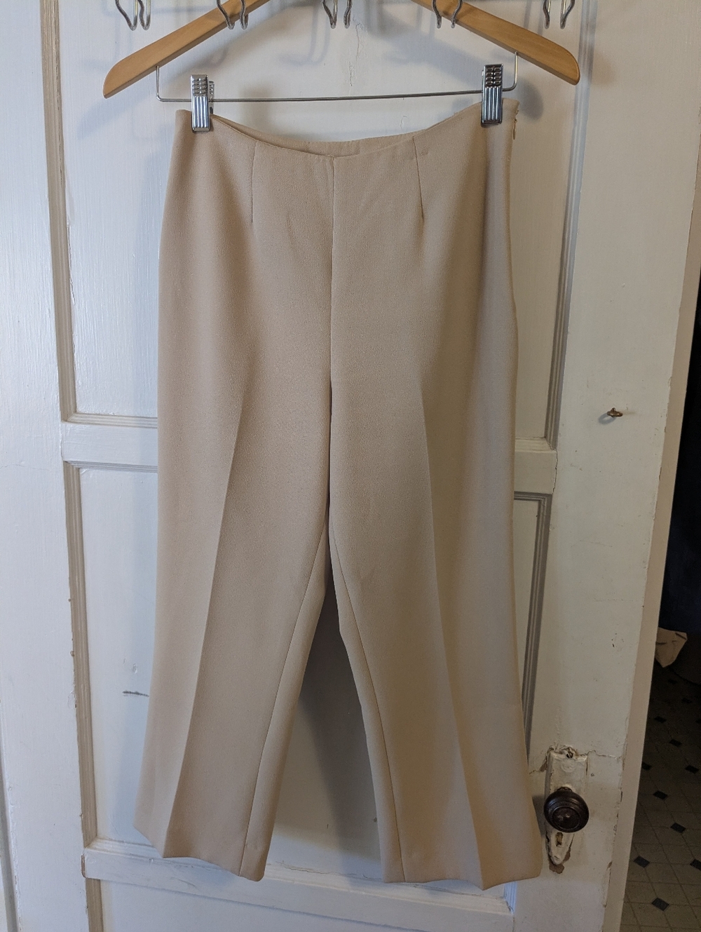 Alberto Makali Tan side zip pants, size 2